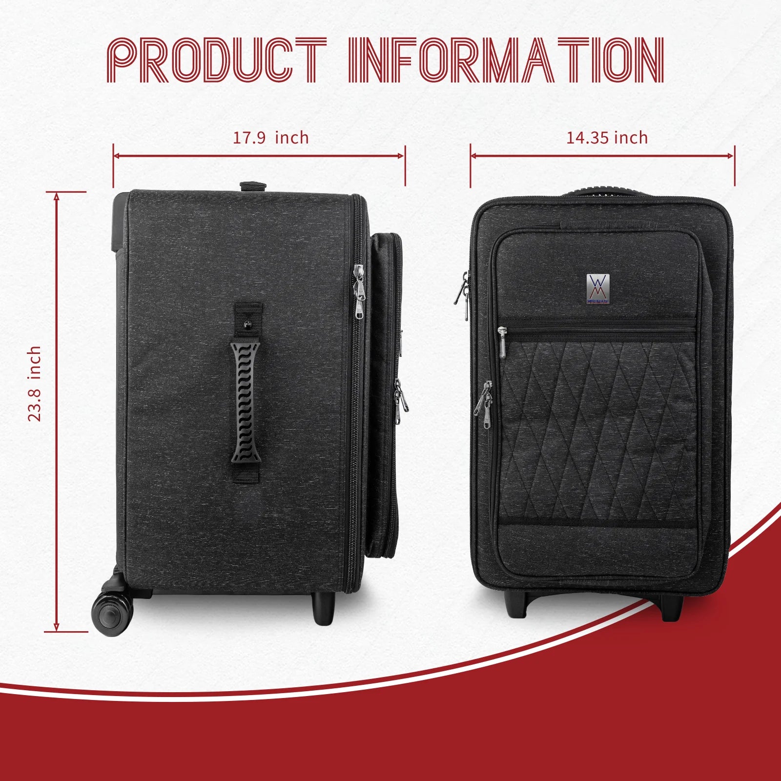 Robuste Darbuka-Case FLY-4 mit ABS-Schale und 900D wasserabweisendem Stoff