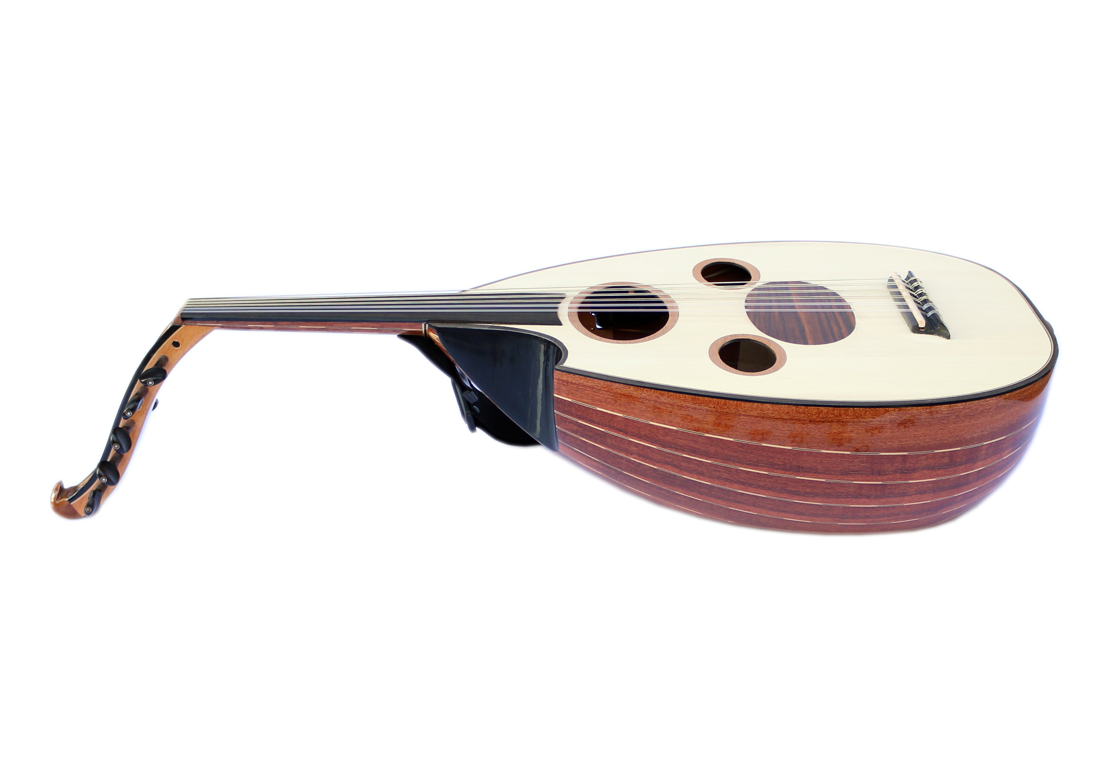 Oud arabe électrique gaucher en acajou et épicéa de Sala Muzik