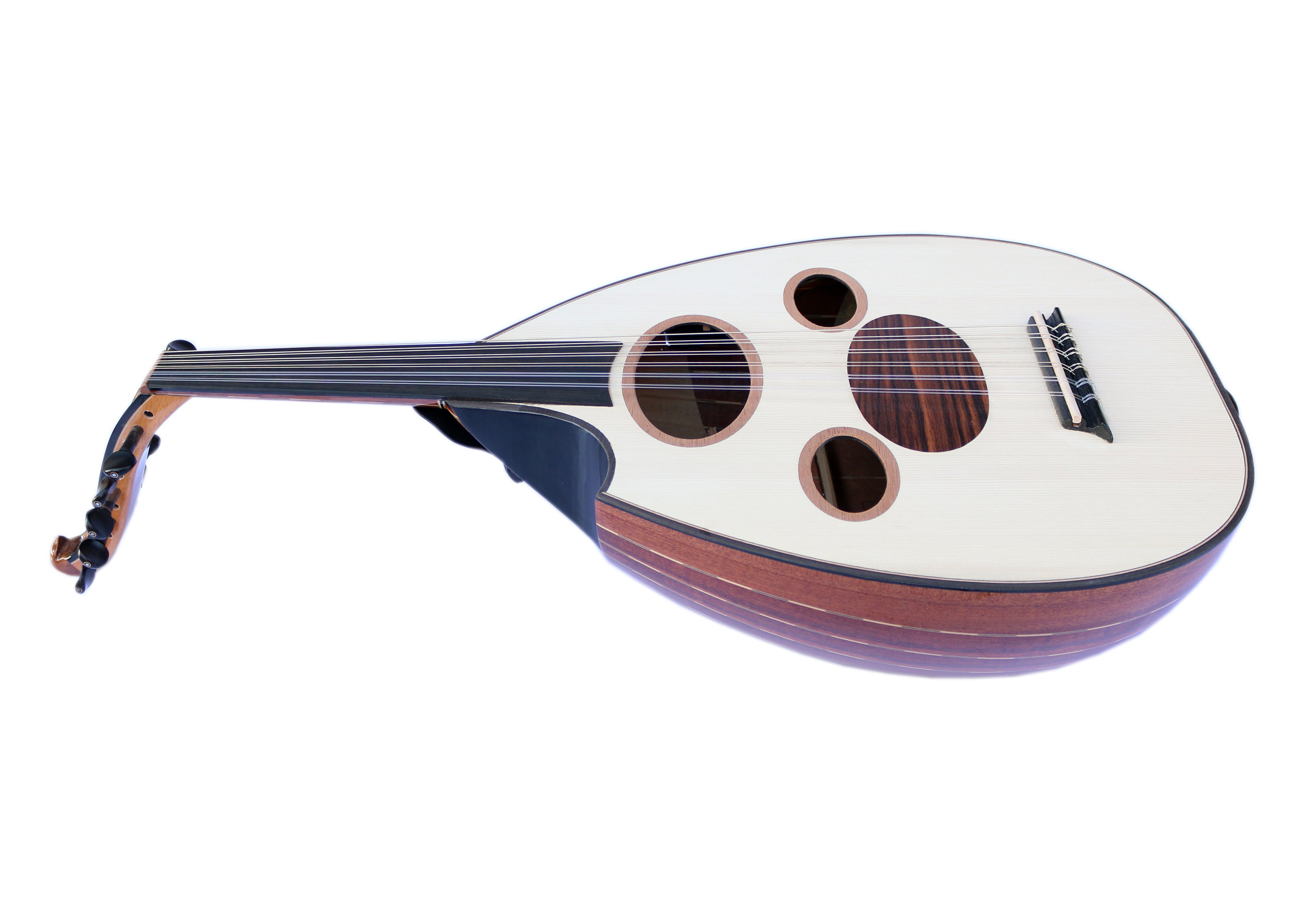 Oud arabe électrique professionnel AOH-6L avec micro intégré pour gauchers