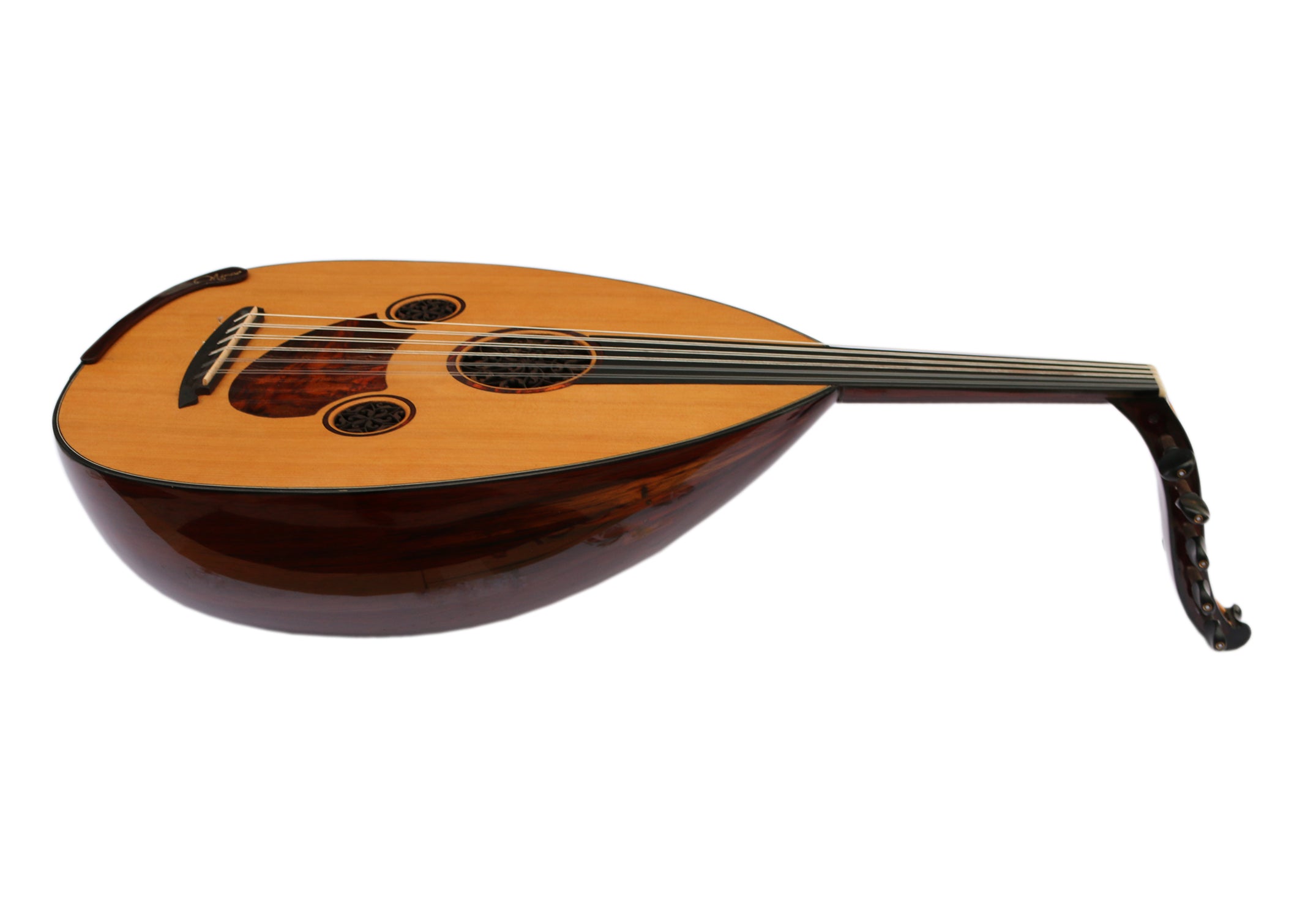 Oud turc fait main MRS-29 par Miras Lute avec caisse en palissandre brésilien et cèdre