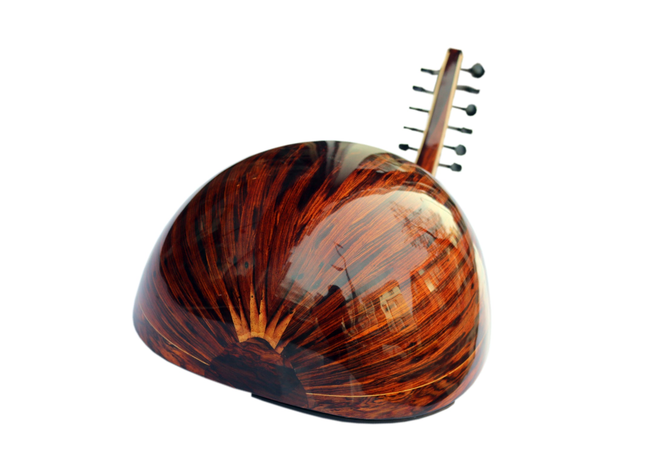 Caisse en cocobolo sculptée à la main de l'oud turc SALA-C4