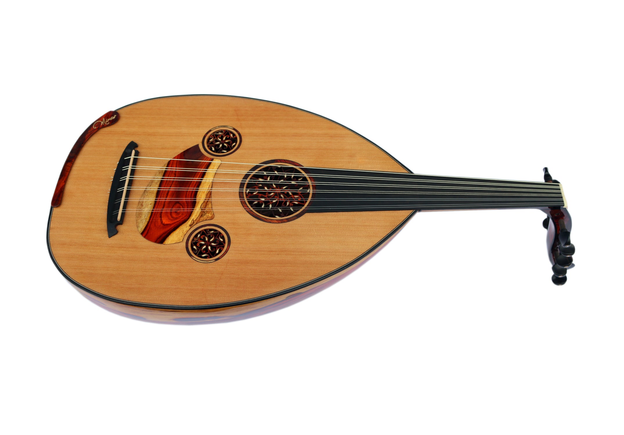 Oud turc MRS-16 avec système de chevalet réglable et protection en cocobolo