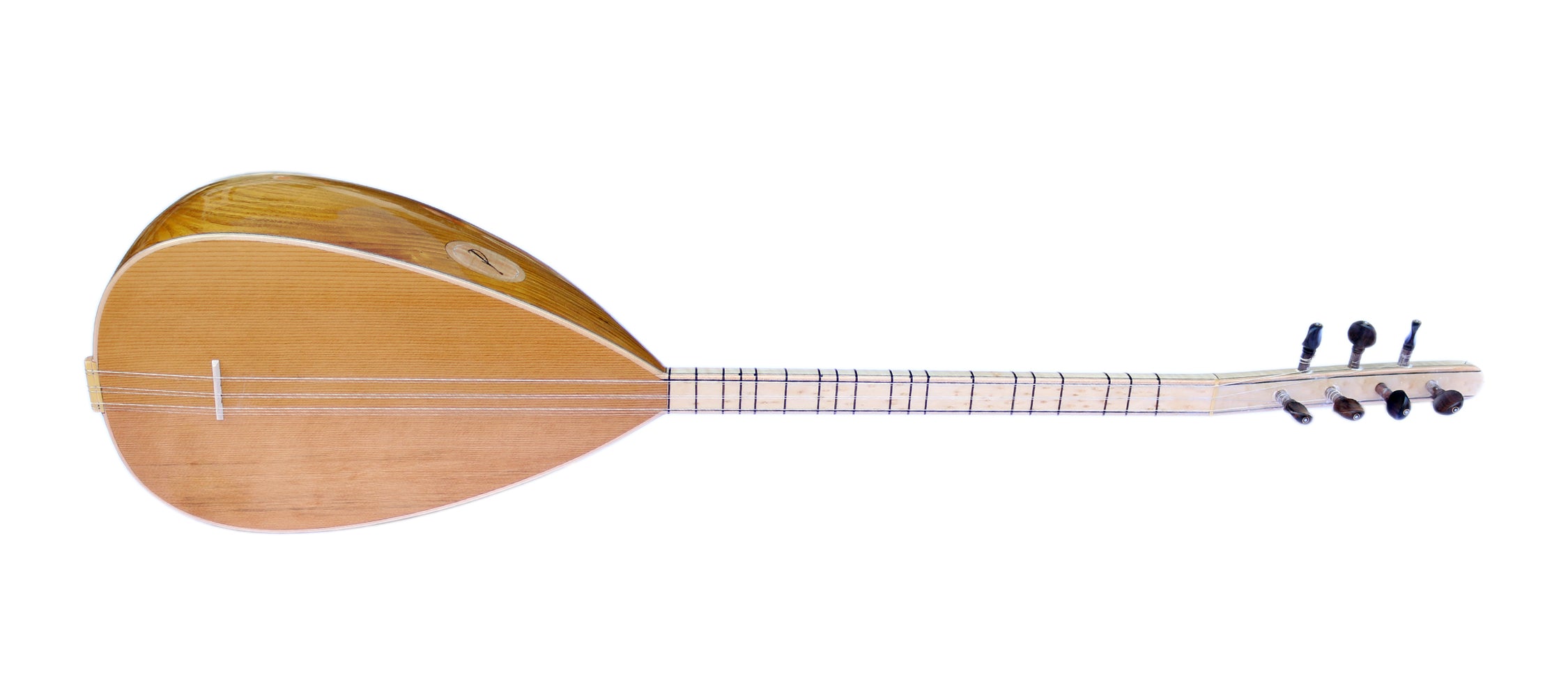 Baglama à manche court professionnel DST-407S en mûrier sculpté avec table en cèdre canadien