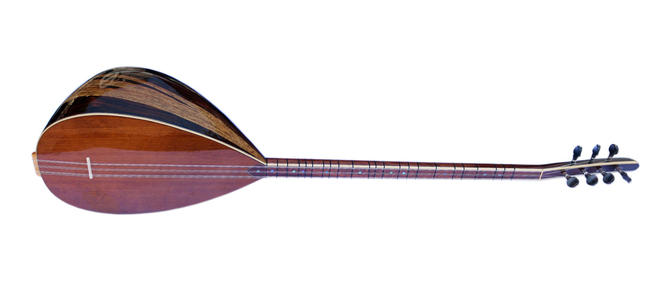 Baglama à long manche professionnel OSL-5 en palissandre brésilien avec table en cèdre par Sala