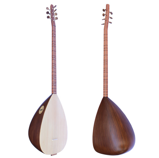 Turkish long neck walnut baglama saz ASL-202 with spruce top and 23 frets