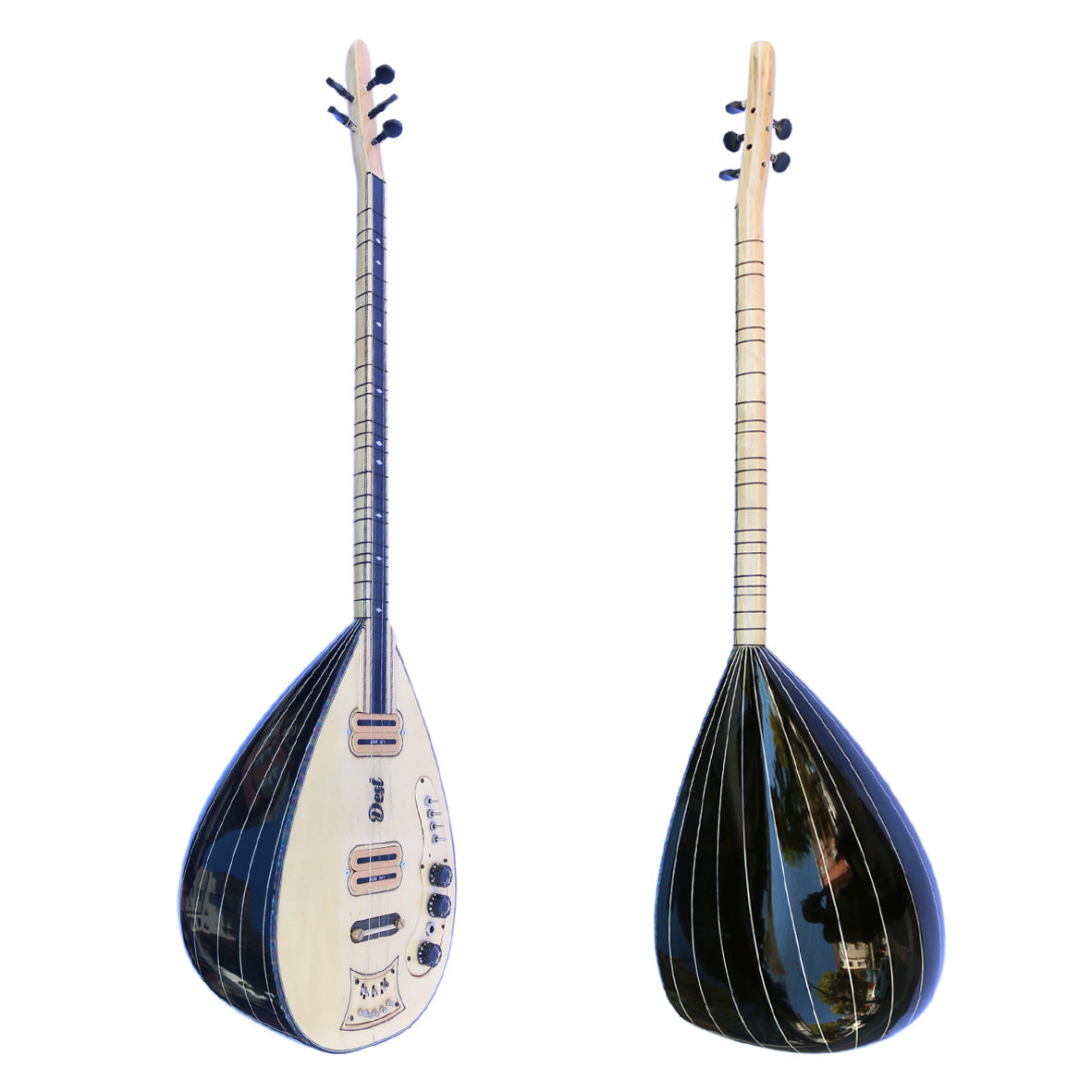 Uzun sap elektrik bağlama saz ASEL-104 venge kasa ve ladin ses tahtası Dest