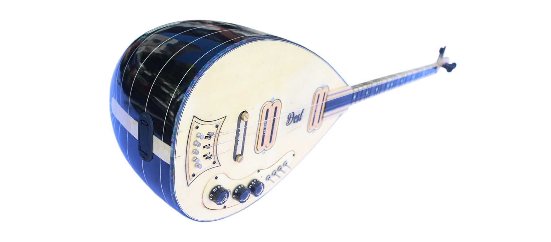 El yapımı uzun sap elektrik bağlama saz ASEL-104 Dest