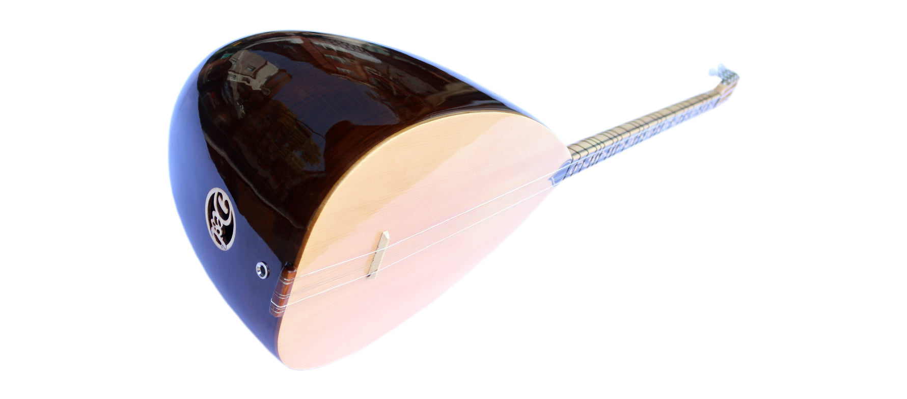 El yapımı ceviz uzun sap bağlama ASL-302G Dest