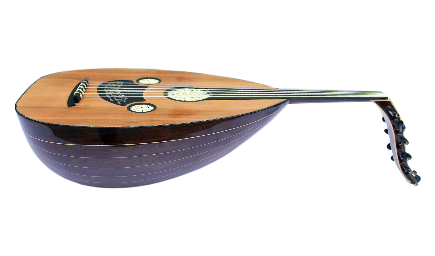 Oud arabe gaucher SALA-A8L en Wenge et cèdre par Sala Muzik