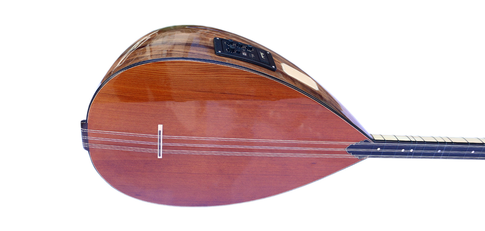 Baglama saz électrique à long manche en noyer ALB-303EQ par Sala