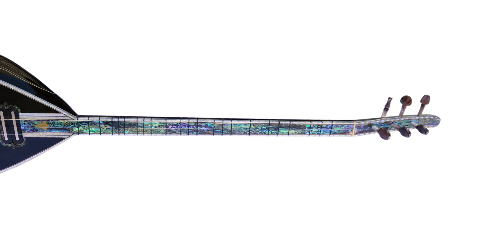 Dest baglama saz électrique professionnel DES-3 avec incrustations de nacre