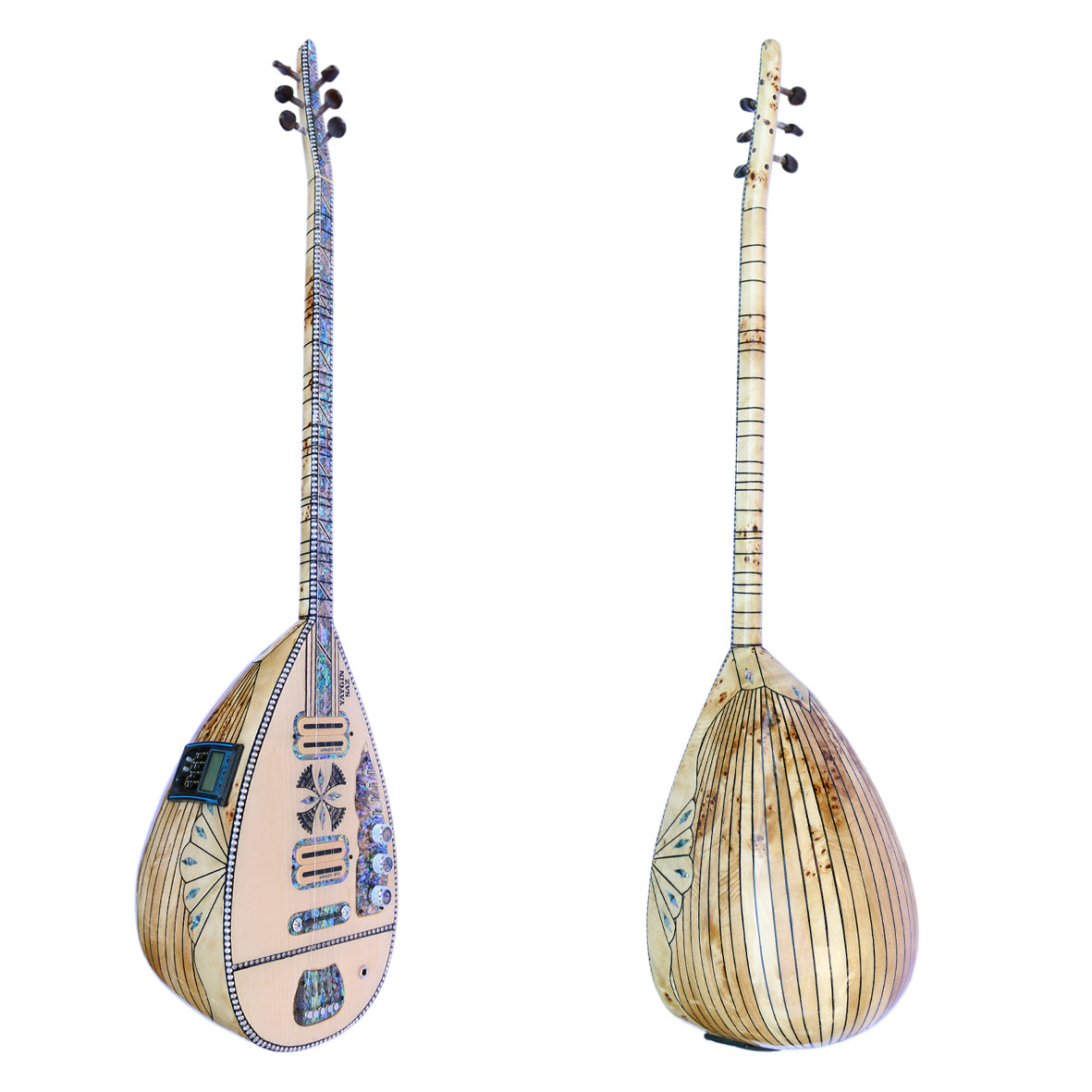 Saz électrique professionnel AYS-304 par Ali Demir Yaygin Saz avec caisse en mazel