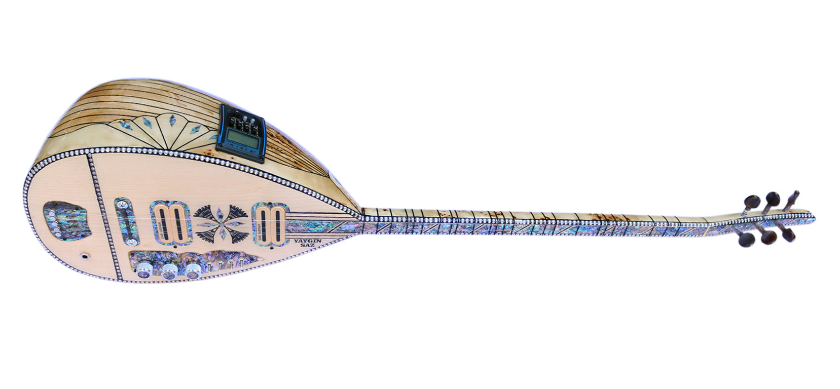Baglama électrique professionnel AYS-304 orné de nacre par Ali Demir