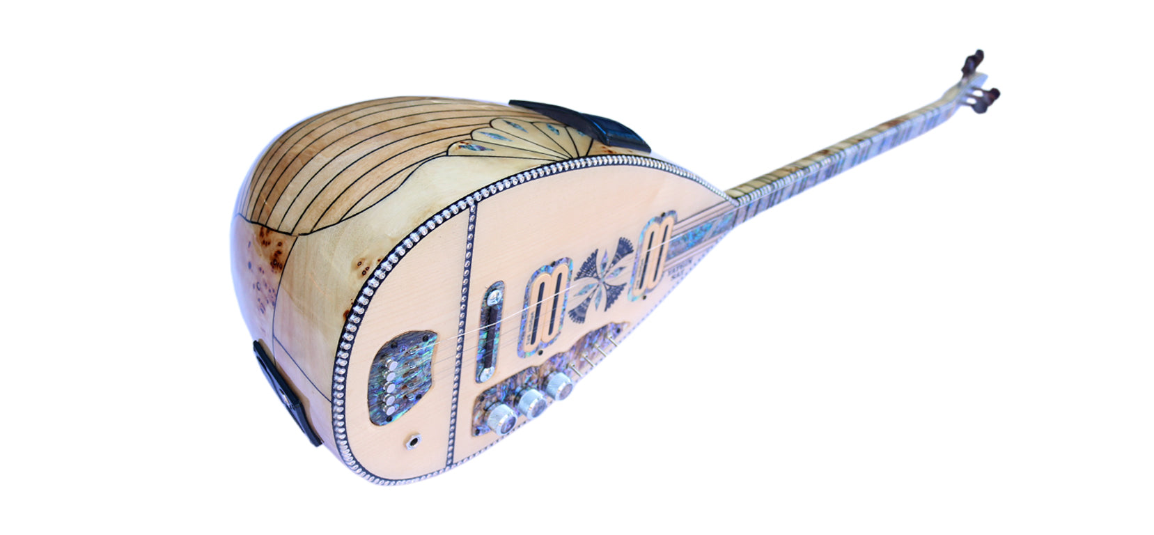 Baglama saz électrique fait main AYS-304 par Ali Demir