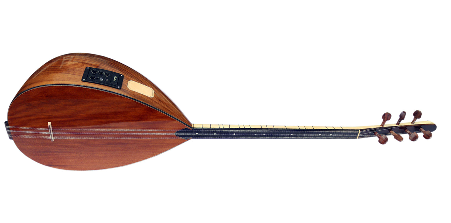 Baglama électro-acoustique professionnel ASB-303EQ avec 19 frettes et manche en érable par Sala