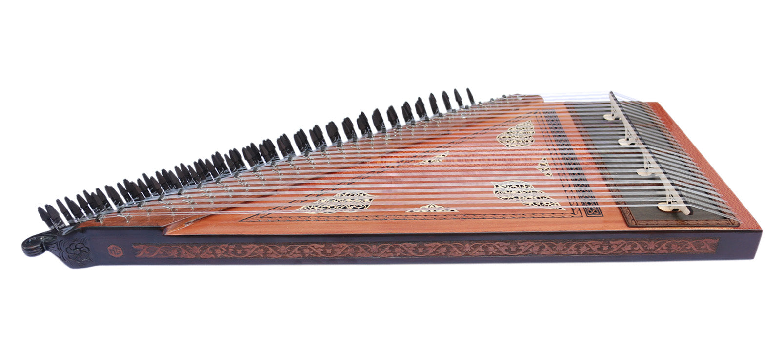 Qanun arménien MKE-5 avec incrustations de nacre par Mustafa Saglam