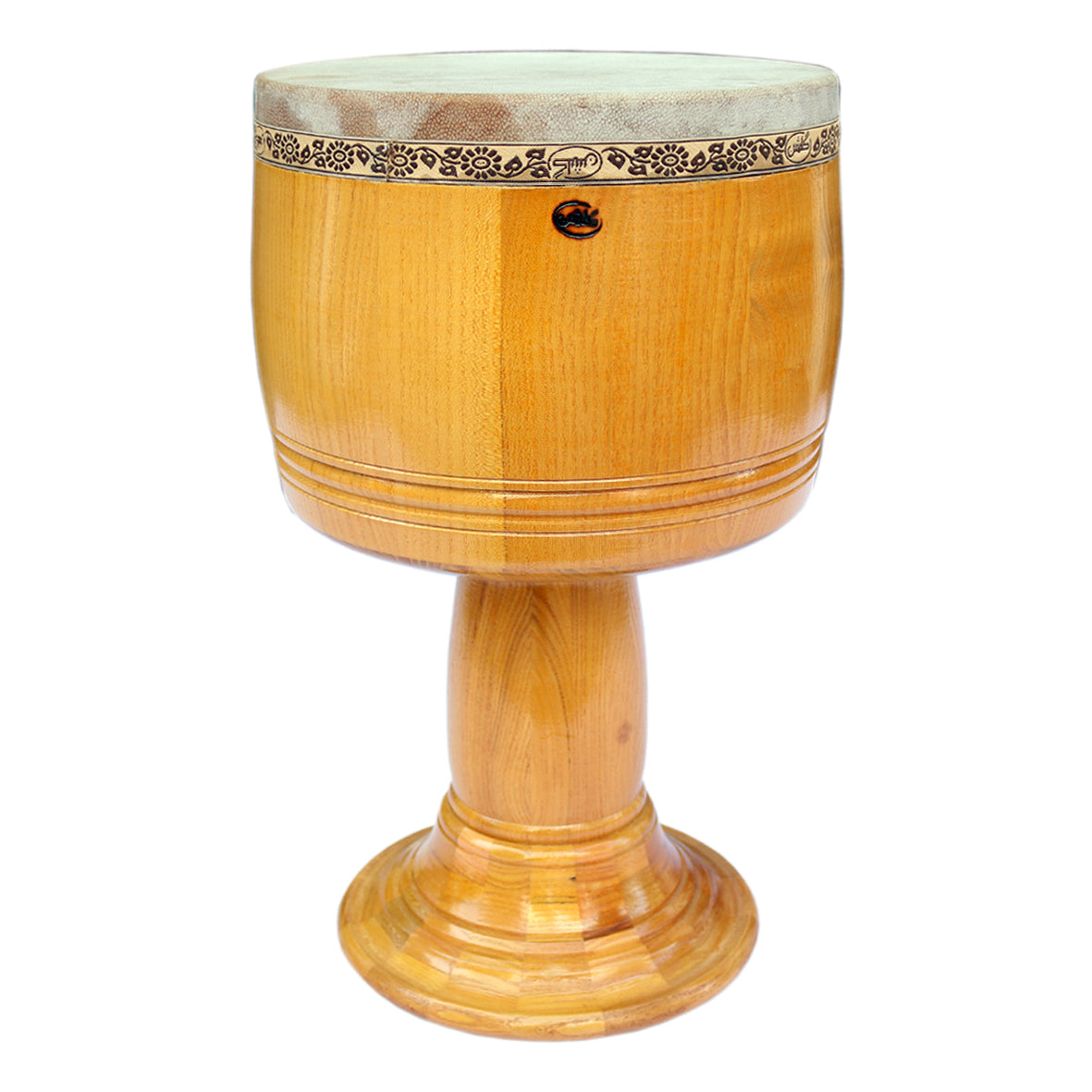 Golshan tonbak GTZ-205 noyer sculpté tambour gobelet persan