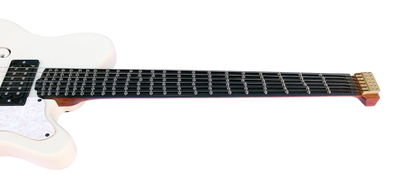 Adjustable microtonal electric guitar CE-5W with movable frets for Turkish music