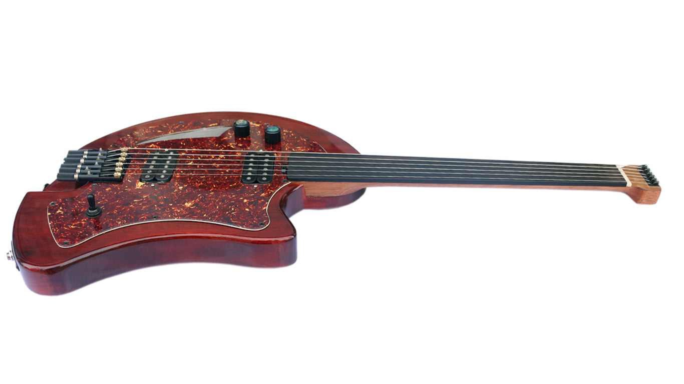 Oud électrique RaksOud 4V en acajou par Sala Muzik