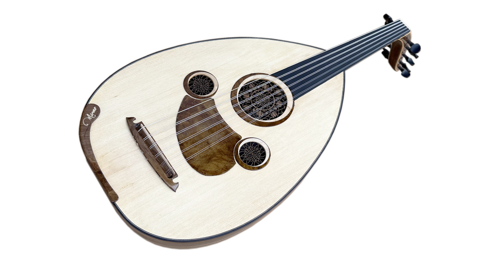 Oud Legacy Miras Lute avec caisse en noyer vieilli