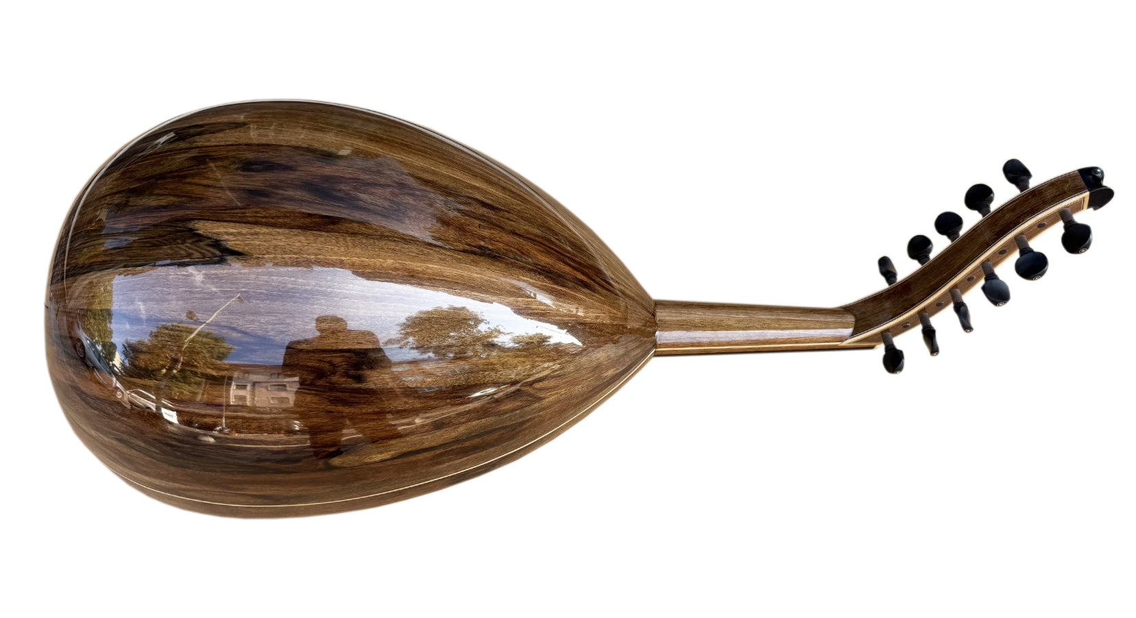 Oud Legacy Miras Lute avec caisse en noyer vieilli