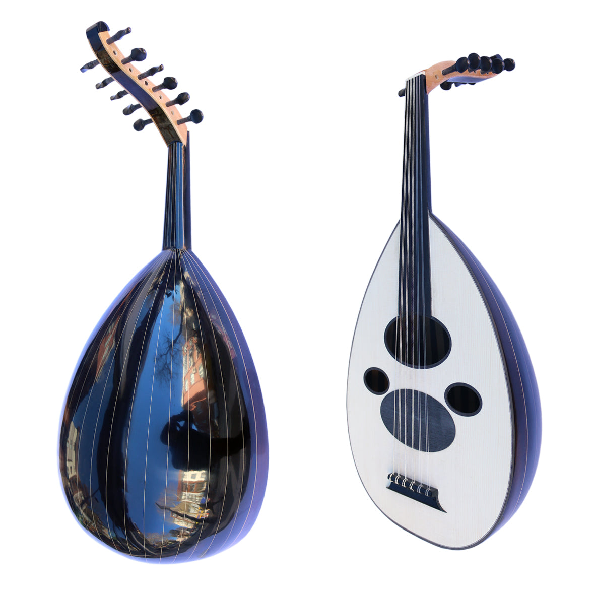 Arabische handgefertigte Walnuss-Oud AAO-108 mit Fichtendeckel von Sala Muzik