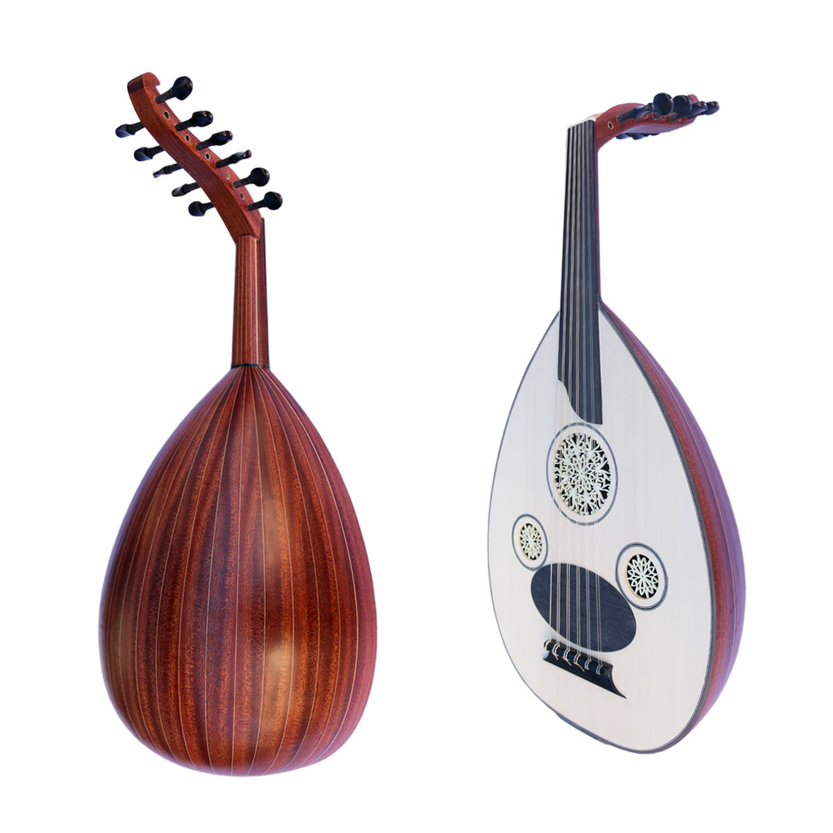 Oud turc taille femme AO-101MZ artisanal avec caisse en acajou de Sala Muzik