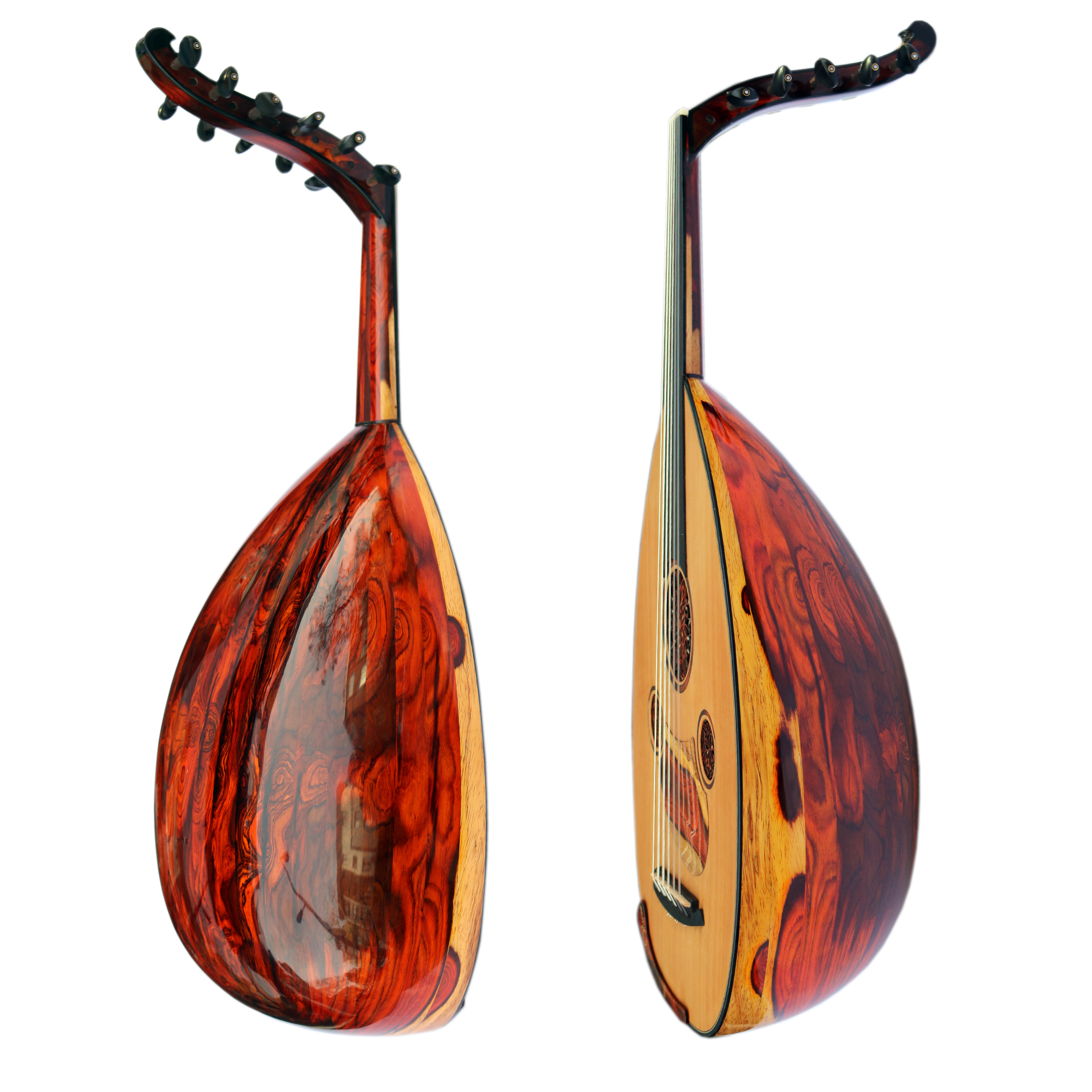 Oud turc spécial MRS-16 avec caisse en cocobolo et table en cèdre canadien de Miras