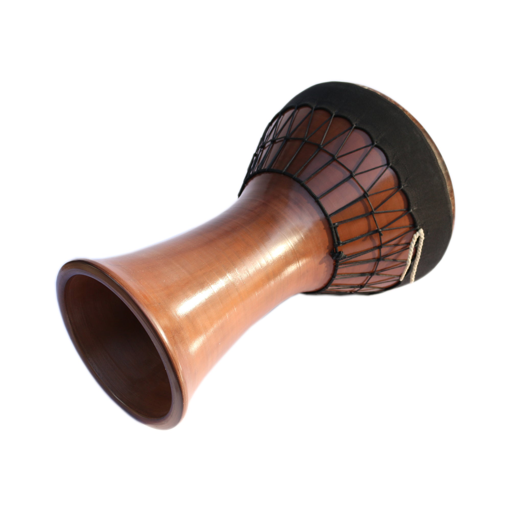 Seramik orta bas darbuka SCD-404 doğal balık derisi ve taşıma çantası