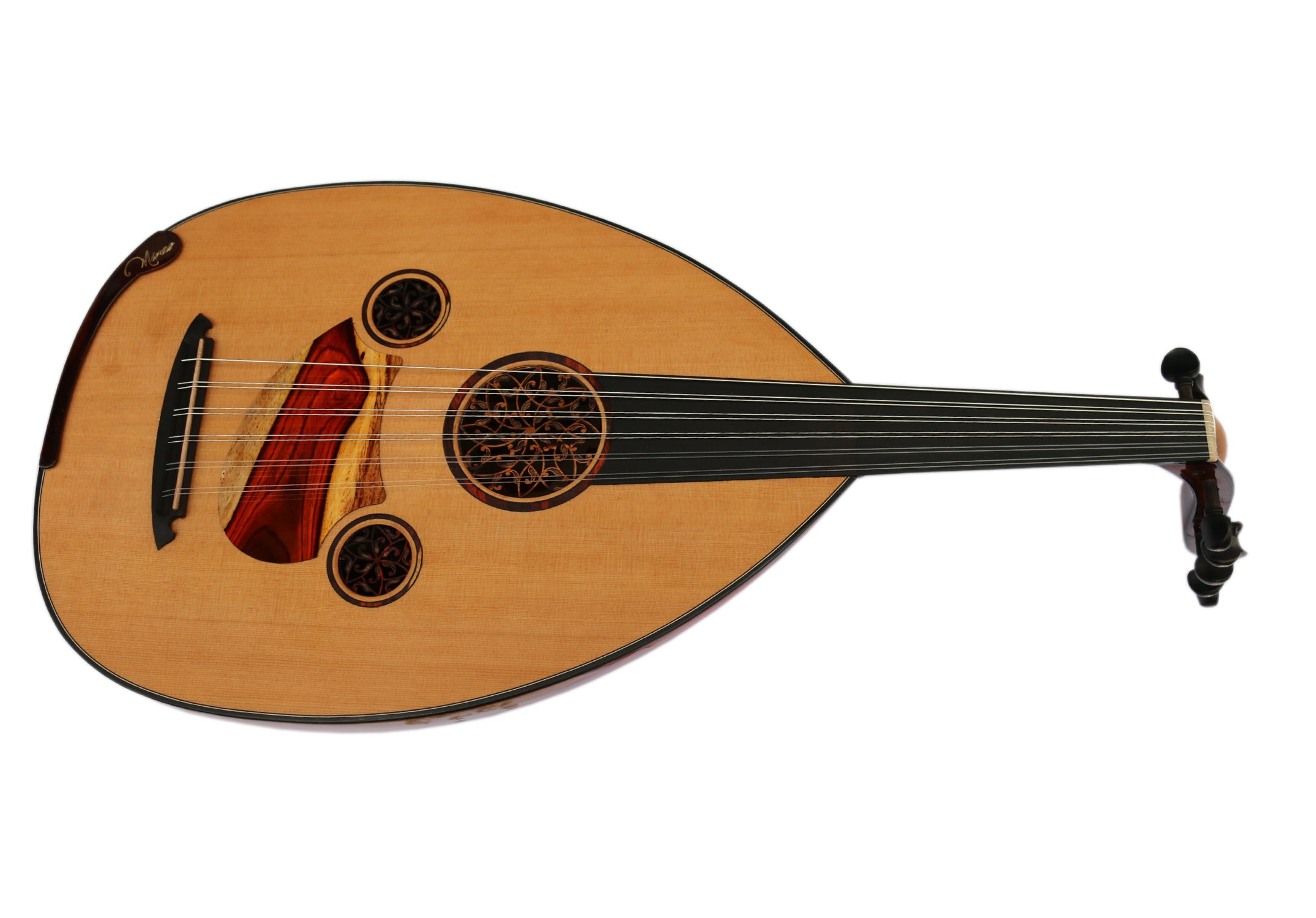 Oud arabe MRS-7 de Miras avec chevalet réglable pour hauteur de corde personnalisée
