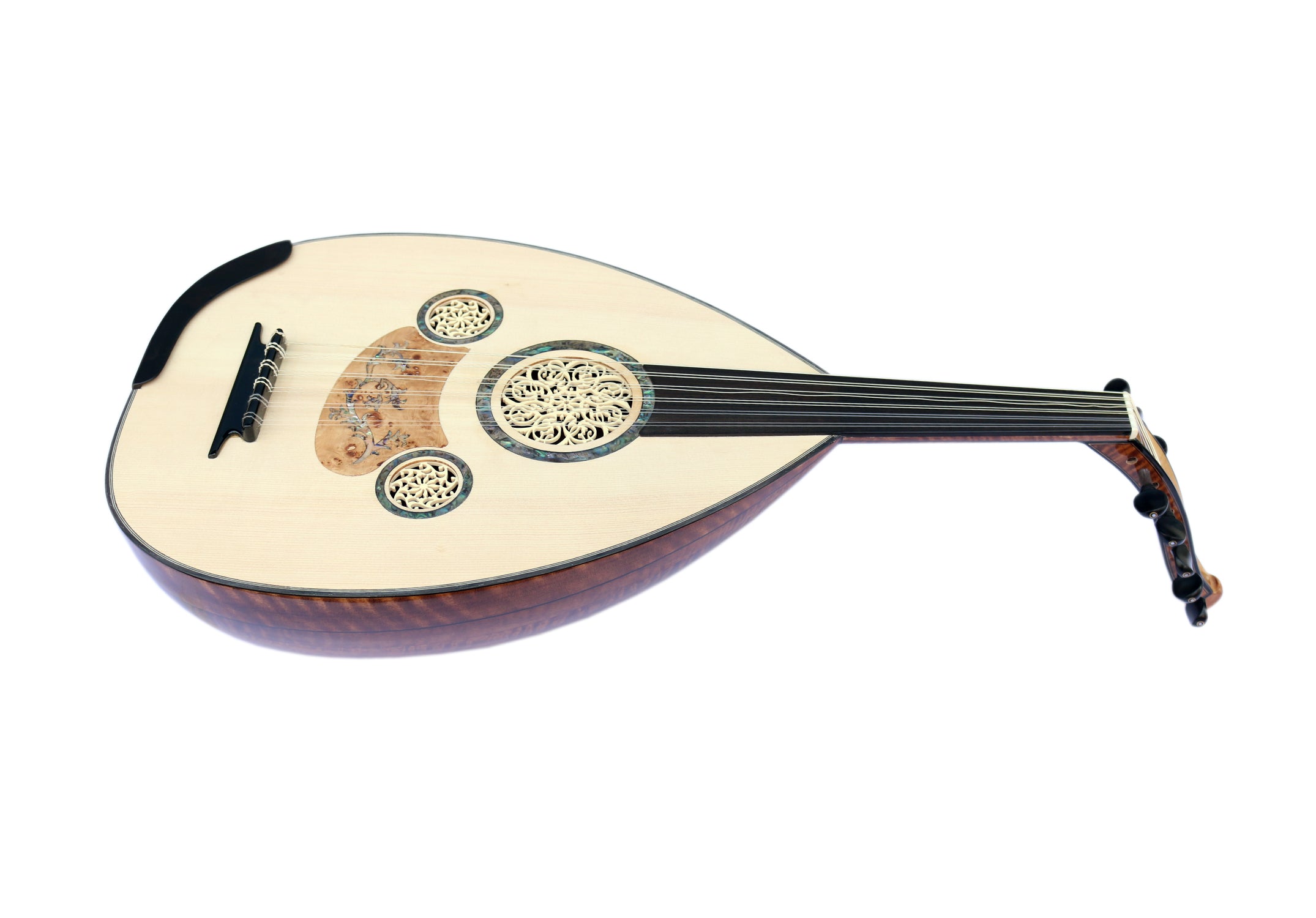 Oud turc premium SALA-Y9 de Sala Muzik avec accord traditionnel Ré La Mi Si Fa# Do#