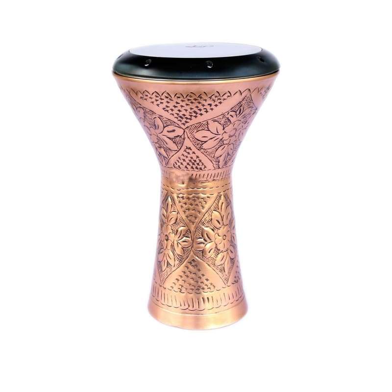 Dest Percussion bakır Mısır solo darbukası DED-422P el oymalı gövdeli