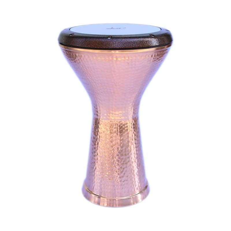 Dest Percussion bakır Mısır solo darbuka DED-423 el oymacılı gövde