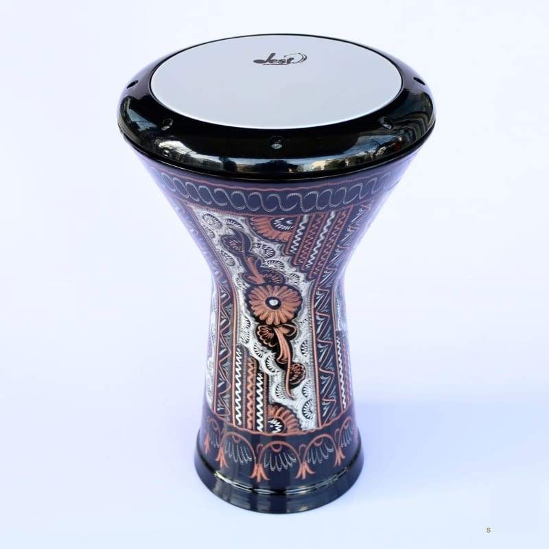 Dest Percussion doumbek égyptien DED-322A avec corps en aluminium gravé main