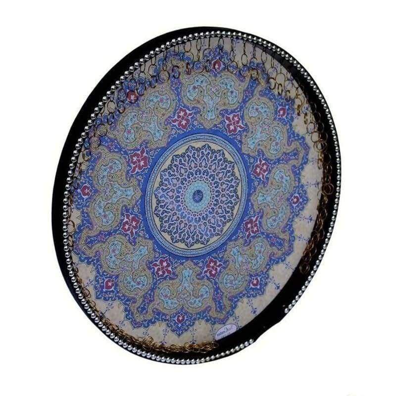 Dest boyamalı def NDR-231 dekoratif sanat eseriyle İran çerçeve davulu