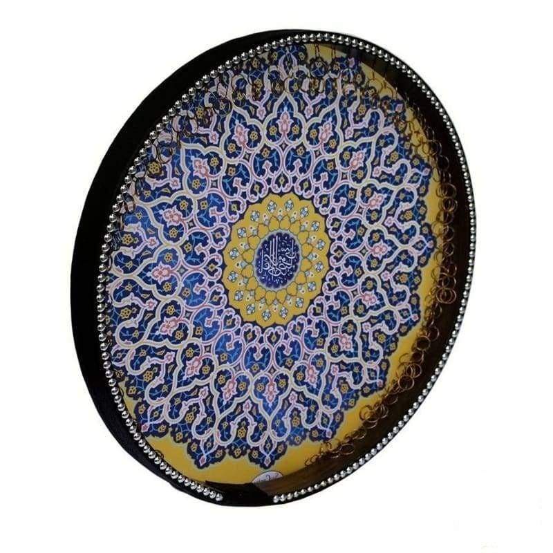 Dest boyamalı def NDR-232 dekoratif sanat eseriyle İran çerçeve davulu