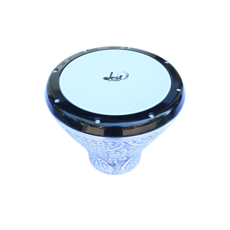 Dest Percussion taşınabilir yassı doumbek FLT-302 22cm deri 21cm yükseklik