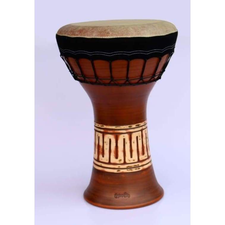 Emin Percussion kil solo darbukası EP-004-A doğal seramik gövdeli