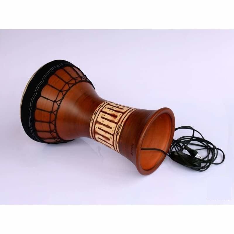 Emin Percussion kil seramik solo darbukası EP-004-A keçi derisi başlıklı