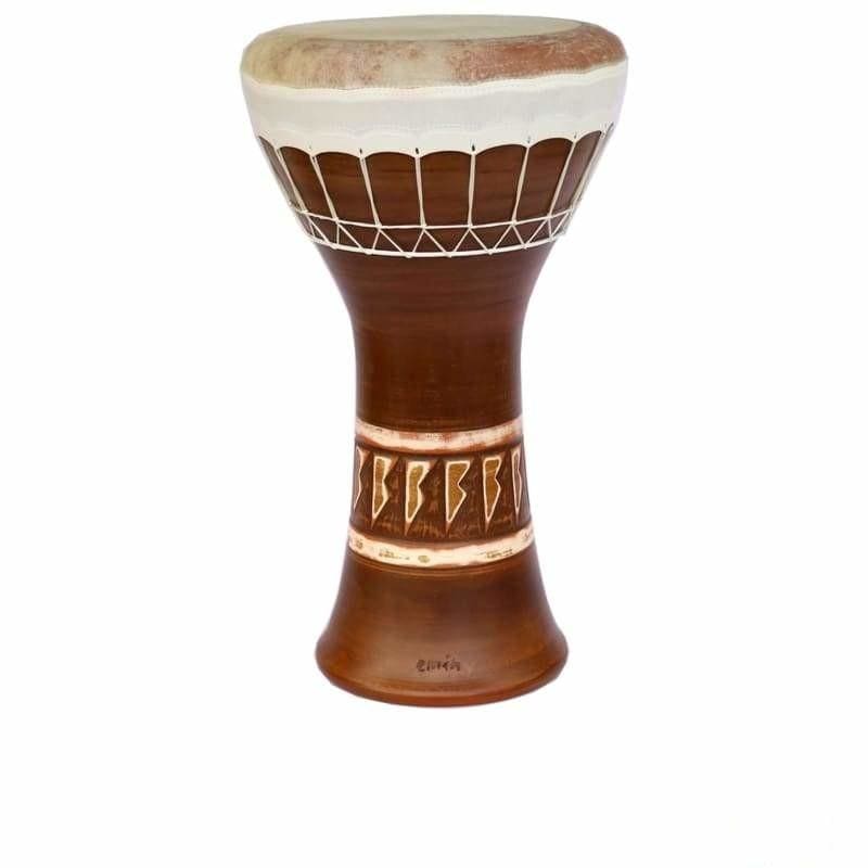 Emin Percussion profesyonel kil orta bas darbukası EP-004-B keçi derisi başlıklı
